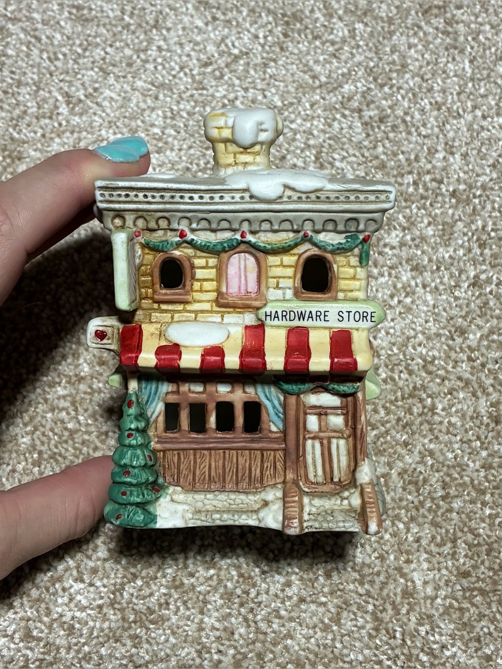 Vintage Christmas hardware store light decoration